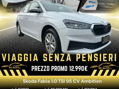 Usata Skoda Fabia Ambition 95 CV (69 kW) 2022 Bianco Utilitaria
