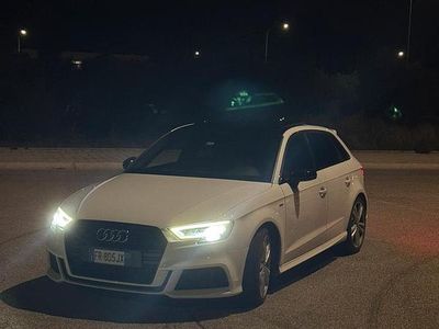 Usata Audi A3 S-Line 150 CV (110 kW) 2018 Bianco Berlina