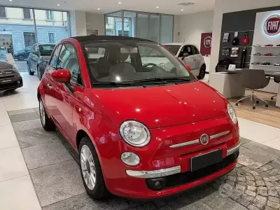 Usata Fiat 500C 69 CV (50 kW) 2011 Rosso Cabrio