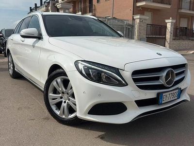 Usata Mercedes C200 Premium 136 CV (100 kW) 2015 Bianco Station wagon