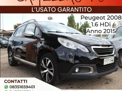 Usata Peugeot 2008 Allure 92 CV (67 kW) 2015 Nero SUV