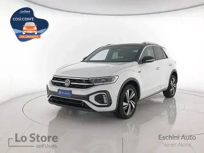 Usata VW T-Roc R-line Plus 150 CV (110 kW) 2025 Pure white nero SUV