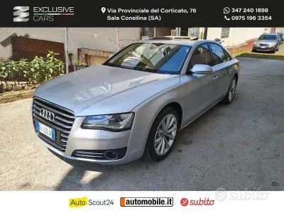 Usata Audi A8 Exclusive 351 CV (258 kW) 2012 Argento Berlina