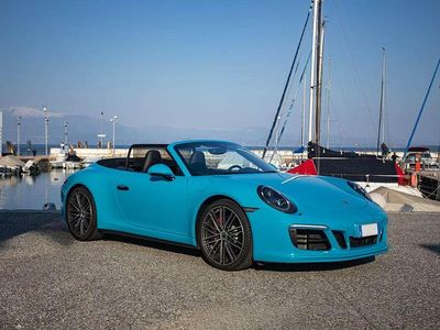 Usata Porsche 911 Carrera 4S Cabriolet 420 CV (308 kW) 2017 Blu miami Cabrio