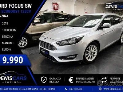 Usata Ford Focus Titanium 125 CV (91 kW) 2018 Grigio Station wagon