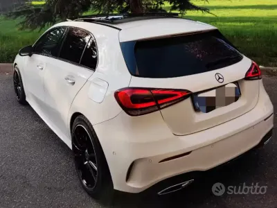 Usata Mercedes A180 AMG line 136 CV (100 kW) 2019 Bianco Berlina