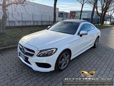Usata Mercedes C180 Premium 156 CV (114 kW) 2016 Bianco Coupé