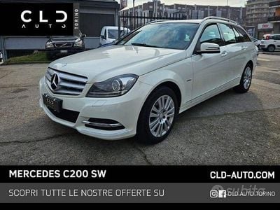 Usata Mercedes C200 Elegance 136 CV (100 kW) 2012 Bianco Station wagon