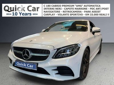 Usata Mercedes C180 Premium 156 CV (114 kW) 2020 Bianco polare Cabrio