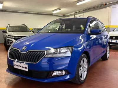 Usata Skoda Fabia Design Edition 75 CV (55 kW) 2019 Blu pastello Utilitaria