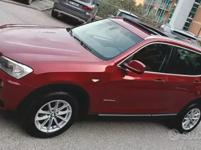 Usata BMW X3 184 CV (135 kW) 2012 Rosso SUV