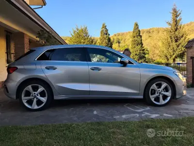 Usata Audi A3 150 CV (110 kW) 2021 Argento Berlina