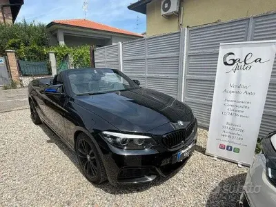 Usata BMW 218 M Sport 136 CV (100 kW) 2021 Nero Cabrio
