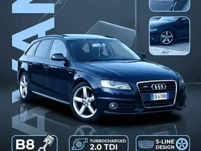 Usata Audi A4 Advanced 136 CV (100 kW) 2010 Blu/azzurro Station wagon