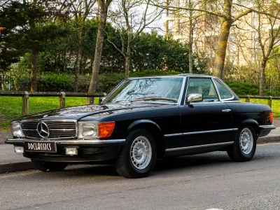 Usata Mercedes SL380 204 CV (150 kW) 1985 Nero Cabrio
