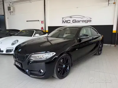Usata BMW 220 Sport Line 190 CV (139 kW) 2015 Nero Coupé