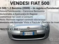 Usata Fiat 500 69 CV (50 kW) 2009 Grigio Cabrio