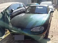 Usata Mazda MX5 110 CV (80 kW) 2001 Verde Cabrio