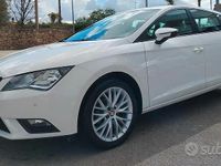 Usata Seat Leon Style 105 CV (77 kW) 2015 Bianco Berlina