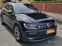 Usata VW Tiguan R-line 150 CV (110 kW) 2019 Nero SUV