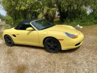 Second-hand Porsche Boxster 204 CP (150 kW) 1997 Galben Cabrio