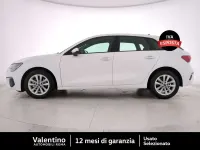 Usata Audi A3 Advanced 116 CV (85 kW) 2021 Bianco Berlina