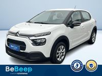 Usata Citroën C3 Feel 102 CV (75 kW) 2022 Bianco pastello Utilitaria