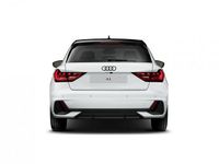 Nuova Audi A1 Sportback 2025 Bianco ghiacciaio metallizzato nero mito Utilitaria