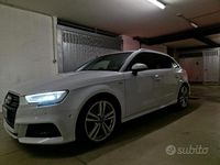 Usata Audi A3 S-Line 116 CV (85 kW) 2019 Bianco Berlina