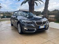 Usata BMW 218 Luxury Line 136 CV (100 kW) 2018 Grigio Cabrio