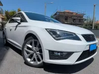 Usata Seat Leon FR 125 CV (91 kW) 2015 Bianco Berlina