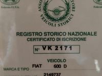 Usata Fiat 600 1960 Utilitaria
