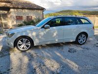 Usata Mercedes C220 Avantgarde 170 CV (125 kW) 2010 Bianco Station wagon