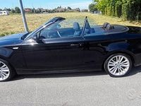 Usata BMW 120 Cabriolet 177 CV (130 kW) 2010 Nero Cabrio
