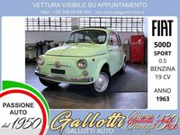 Usata Fiat 500 Sport 19 CV (13 kW) 1963 Verde Berlina