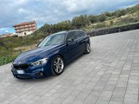 Usata BMW 320 Sport Line 190 CV (139 kW) 2016 Blu Station wagon