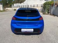 Usata Peugeot e-208 GT 100 kW (136 CV) 2020 Blu Utilitaria