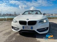 Usata BMW 218 Sport Line 150 CV (110 kW) 2016 Bianco Cabrio
