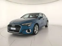 Usata Audi A3 Advanced 116 CV (85 kW) 2022 Blu atollo metallizzato Berlina