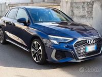 Usata Audi A3 Sportback g-tron S-Line 131 CV (96 kW) 2022 Blu Utilitaria