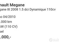Usata Renault Mégane Dynamique 110 CV (80 kW) 2010 Grigio Berlina