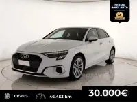 Usata Audi A3 Advanced 150 CV (110 kW) 2023 Bianco Berlina