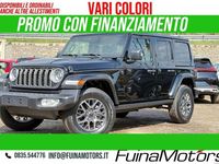 Nuova Jeep Wrangler Unlimited Sahara 272 CV (200 kW) 2025 Nero SUV