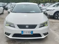 Usata Seat Leon Style 110 CV (80 kW) 2015 Bianco Berlina