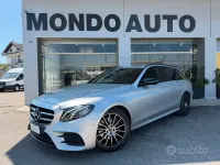Usata Mercedes E220 AMG line 194 CV (142 kW) 2018 Grigio Station wagon