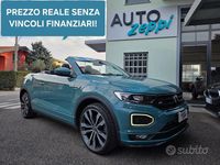 Usata VW T-Roc Cabriolet R-line 150 CV (110 kW) 2021 Cactus green Cabrio