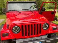 Usata Jeep Wrangler 143 CV (105 kW) 2005 Rosso SUV