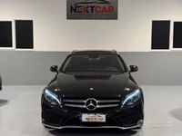 Usata Mercedes C220 AMG line 170 CV (125 kW) 2017 Nero Station wagon