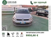 Usata VW Golf VII Executive 110 CV (80 kW) 2016 Argento Station wagon