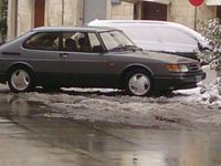 Usata Saab 900 Aero 179 CV (131 kW) 1991 Grigio Utilitaria